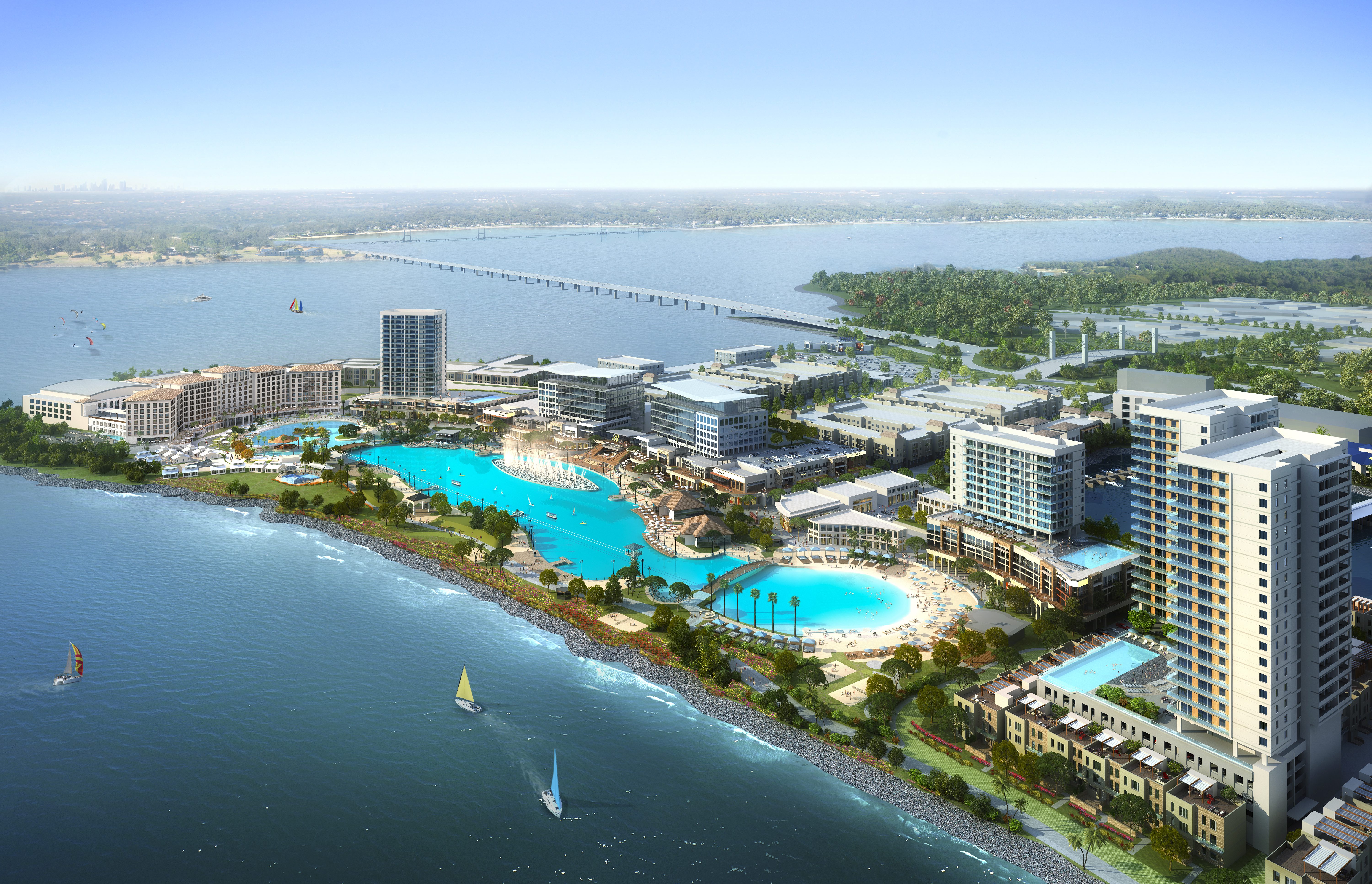 Bayside Crystal Lagoon Project Rendering