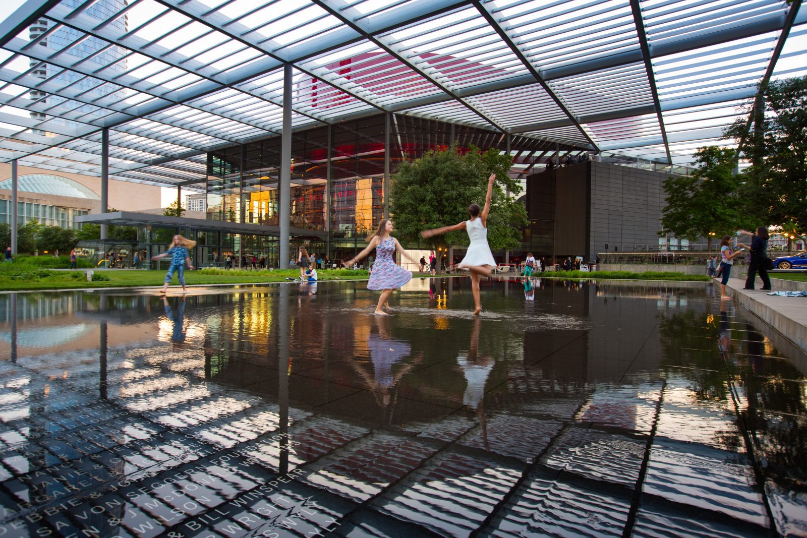Winspear Opera House, Donor Reflecting Pool, by Carter Rose